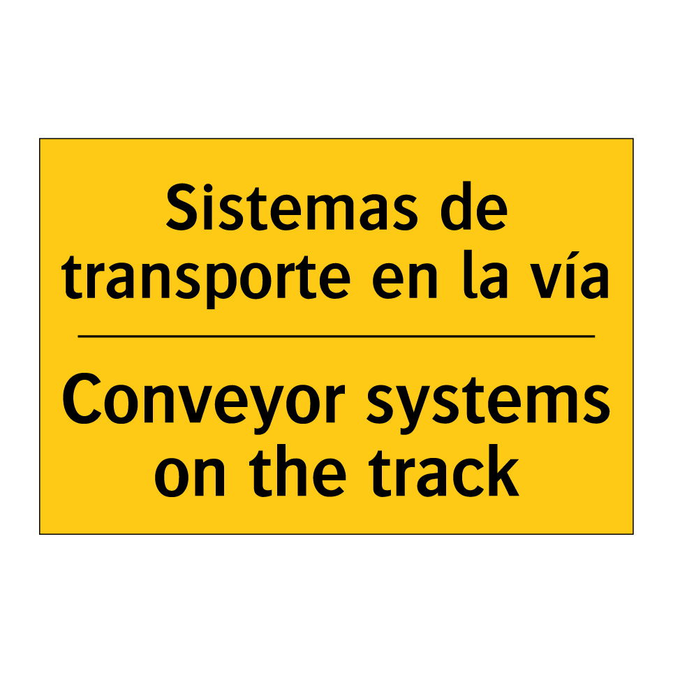 Sistemas de transporte en la vía - Conveyor systems on the track