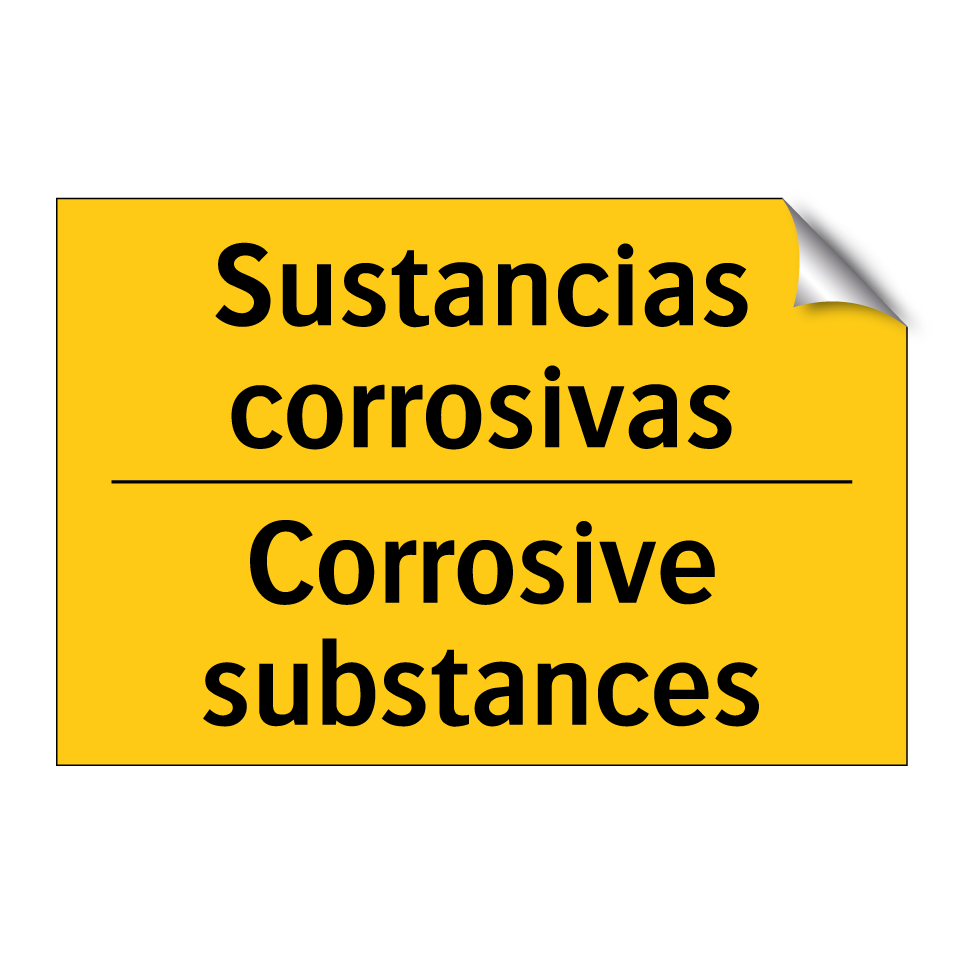 Sustancias corrosivas - Corrosive substances