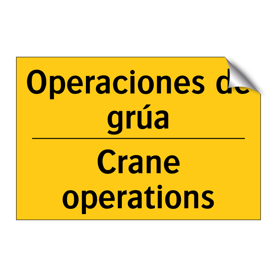 Operaciones de grúa - Crane operations