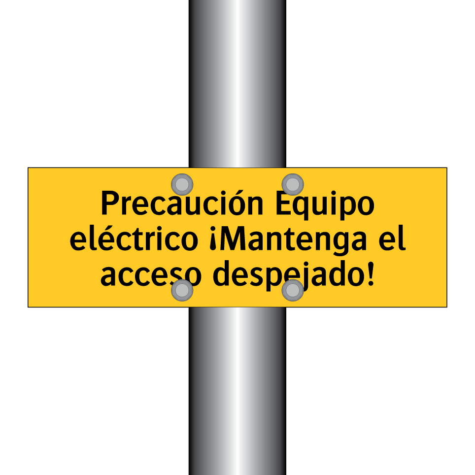 Precaución Equipo eléctrico ¡Mantenga el acceso despejado!