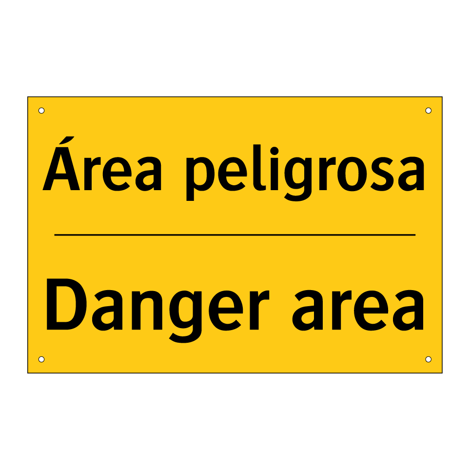 Área peligrosa - Danger area