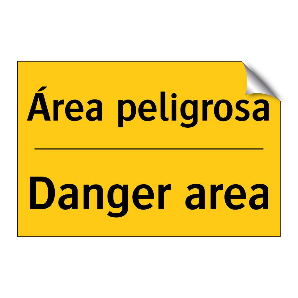 Área peligrosa - Danger area