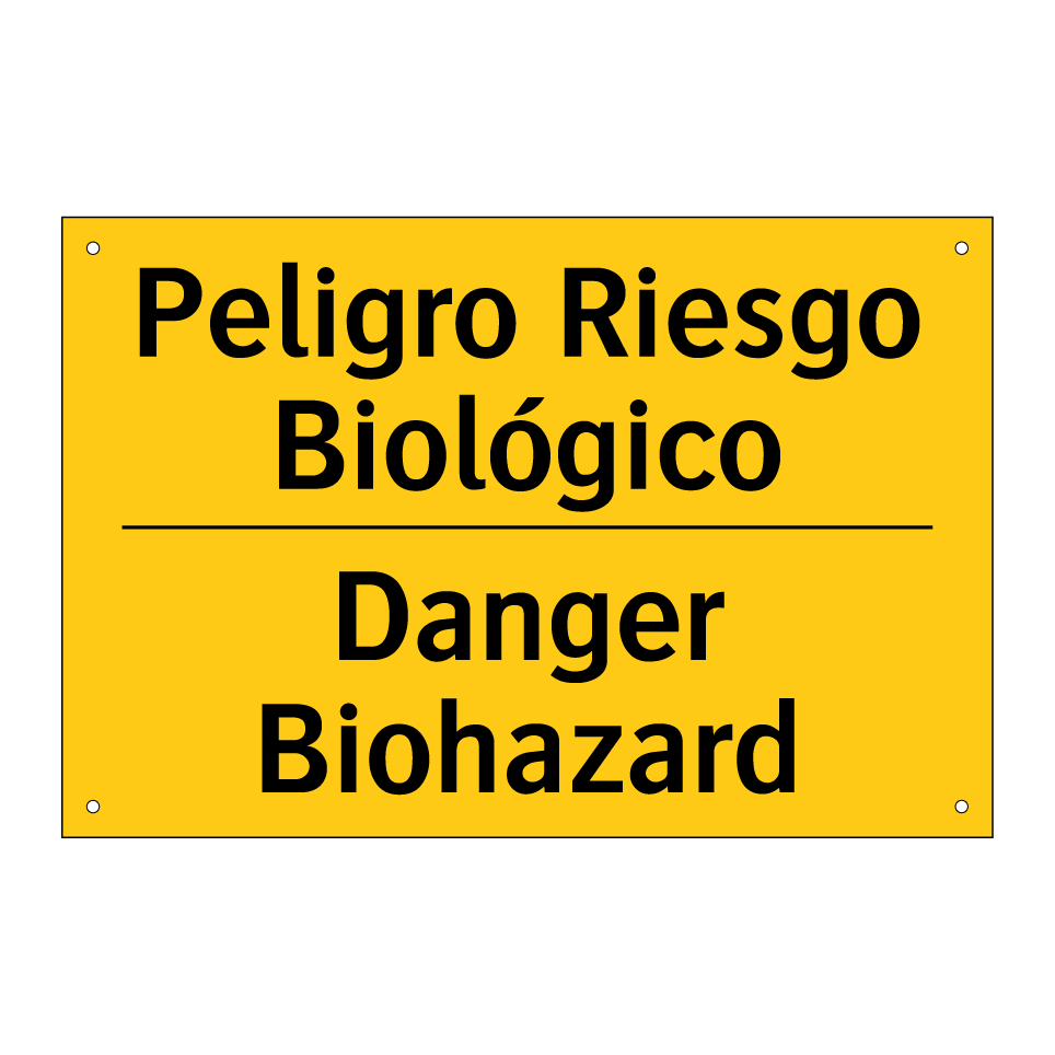 Peligro Riesgo Biológico - Danger Biohazard