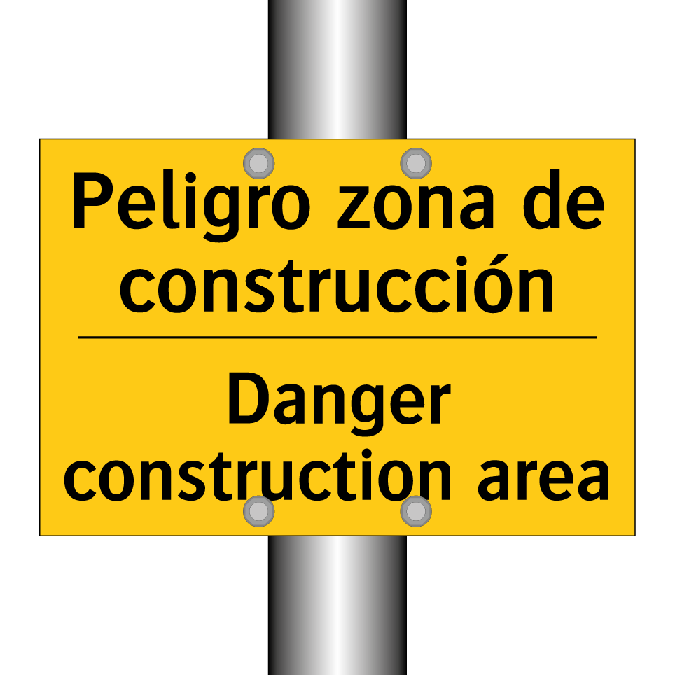 Peligro zona de construcción - Danger construction area