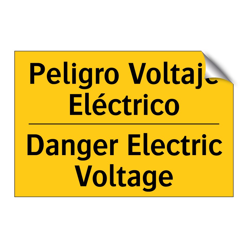 Peligro Voltaje Eléctrico - Danger Electric Voltage