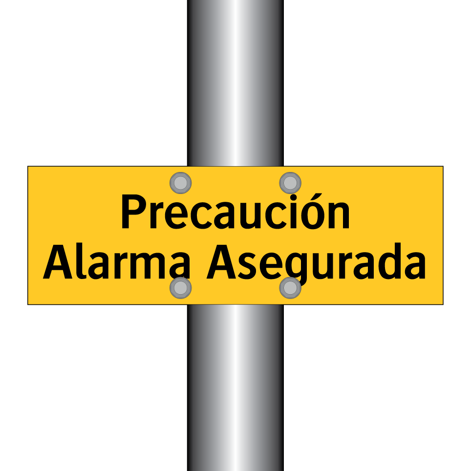 Precaución Alarma Asegurada