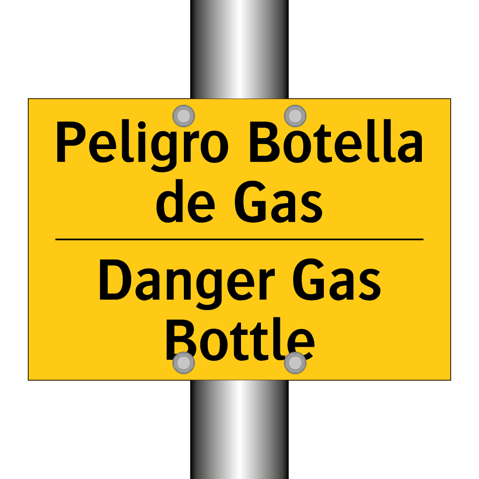 Peligro Botella de Gas - Danger Gas Bottle