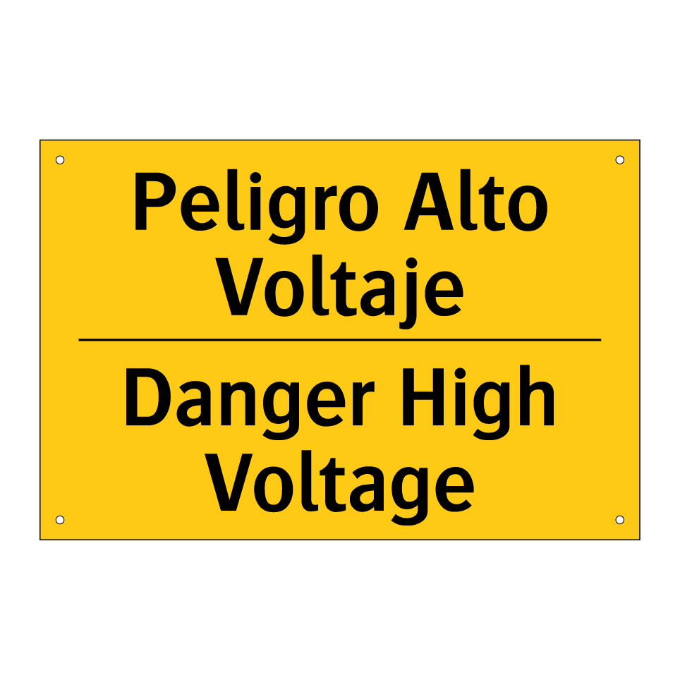 Peligro Alto Voltaje - Danger High Voltage