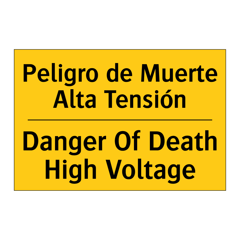 Peligro de Muerte Alta Tensión - Danger Of Death High Voltage