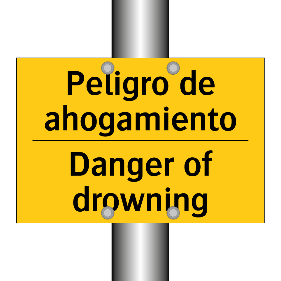 Peligro de ahogamiento - Danger of drowning