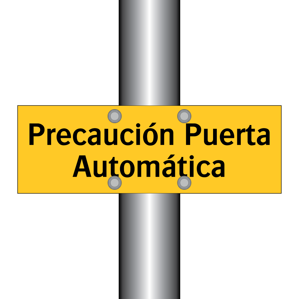 Precaución Puerta Automática