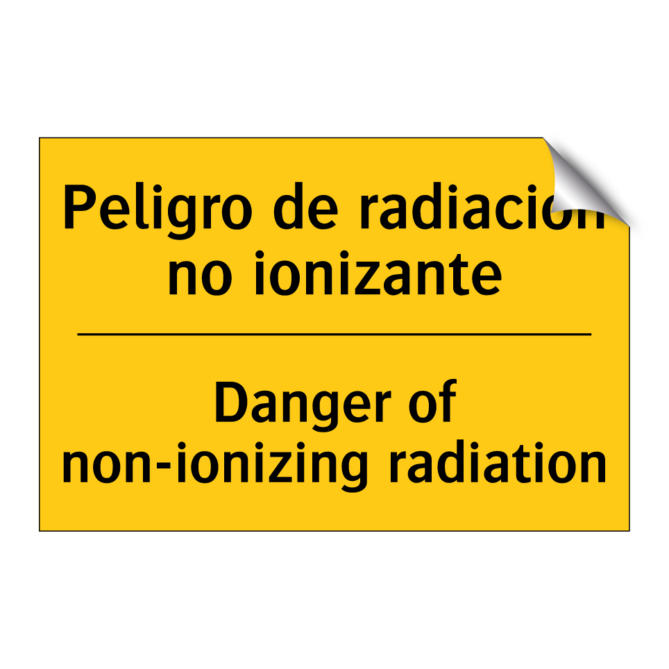 Peligro de radiación no ionizante - Danger of non-ionizing radiation