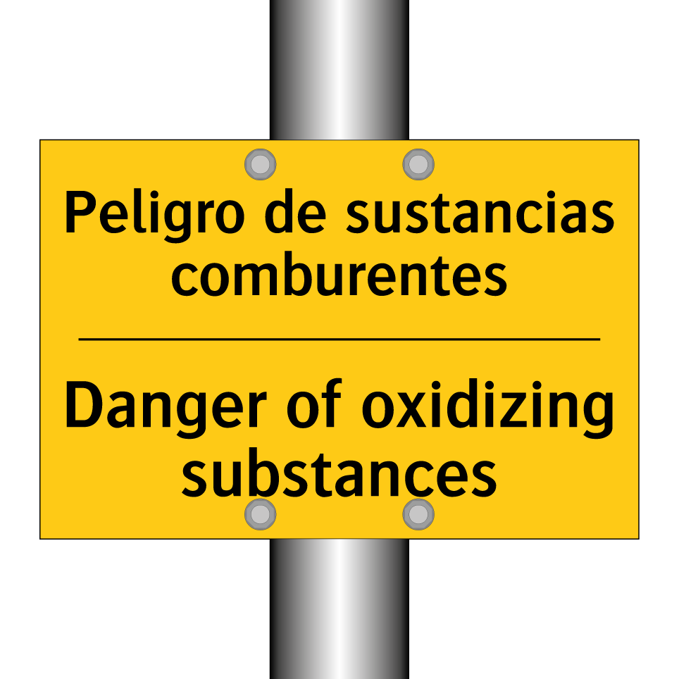 Peligro de sustancias comburentes - Danger of oxidizing substances