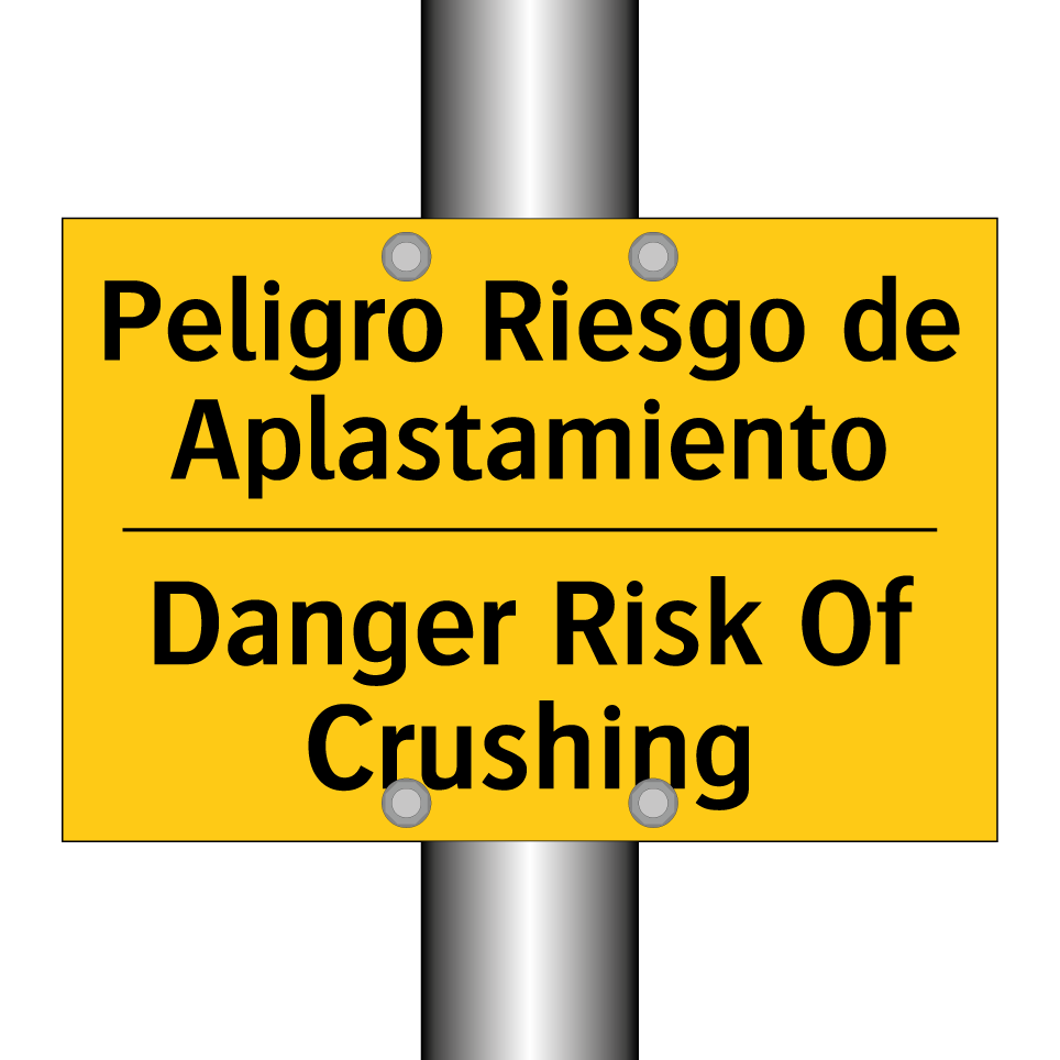 Peligro Riesgo de Aplastamiento - Danger Risk Of Crushing