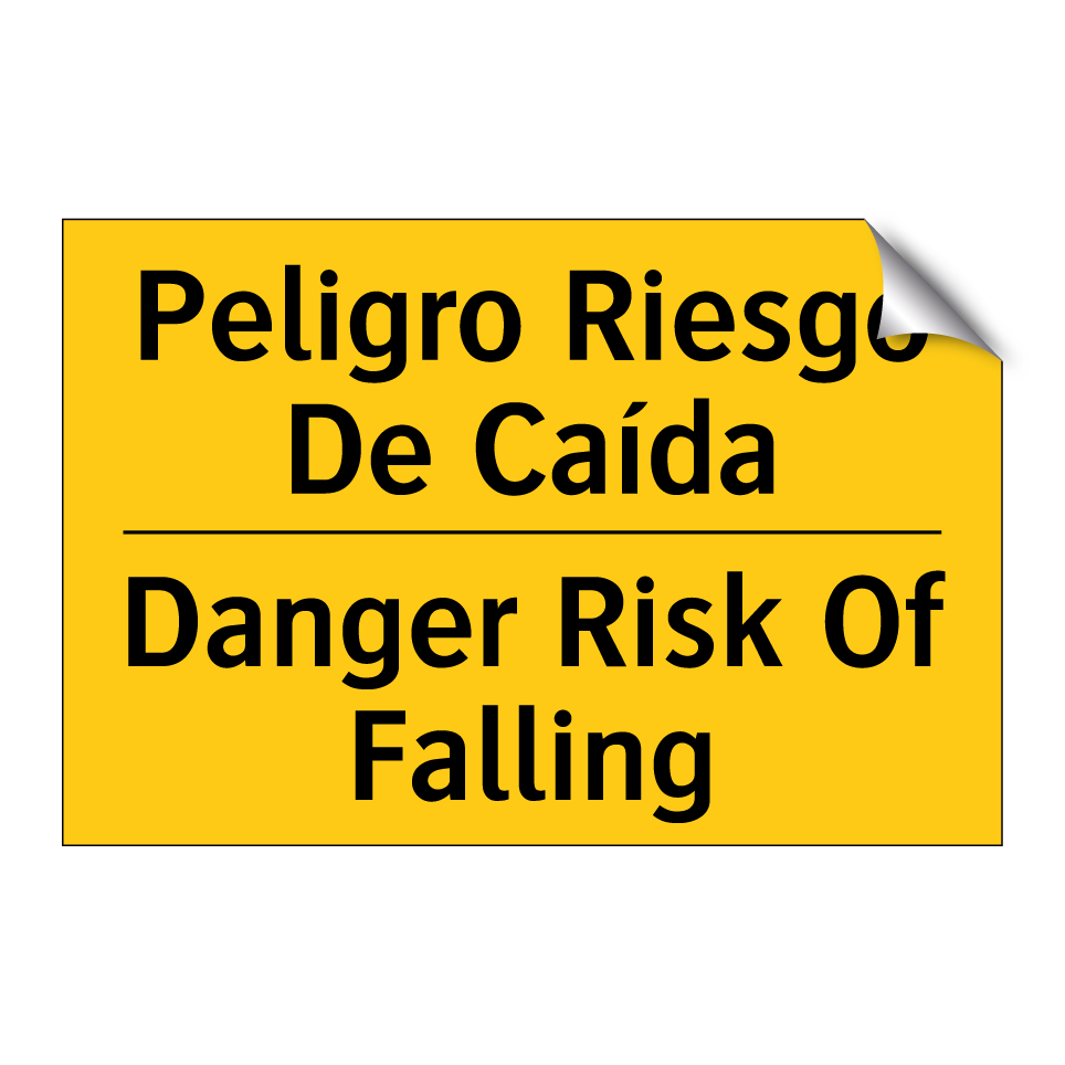 Peligro Riesgo De Caída - Danger Risk Of Falling