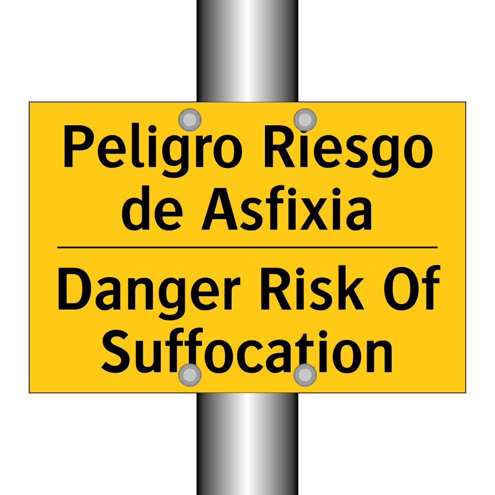Peligro Riesgo de Asfixia - Danger Risk Of Suffocation