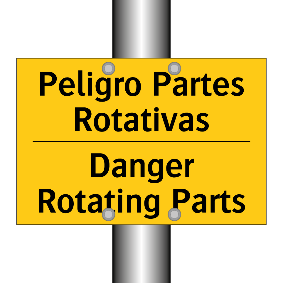 Peligro Partes Rotativas - Danger Rotating Parts