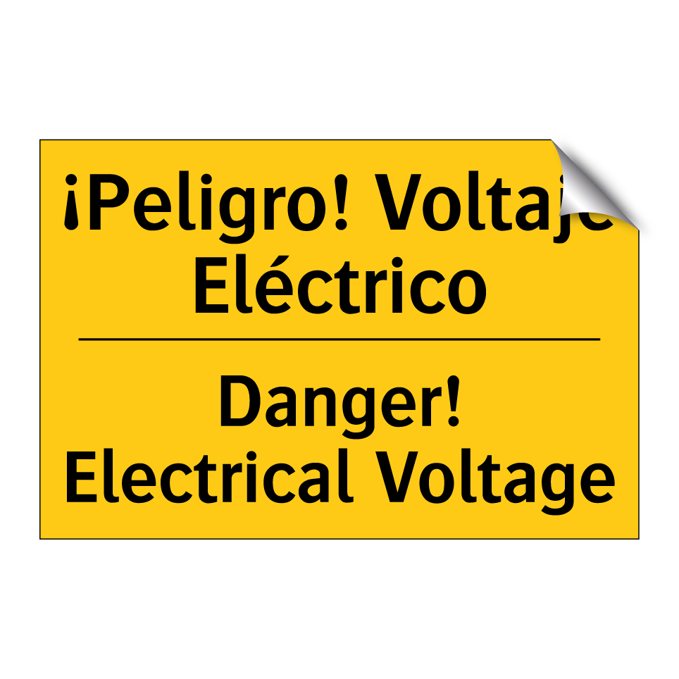 ¡Peligro! Voltaje Eléctrico - Danger! Electrical Voltage