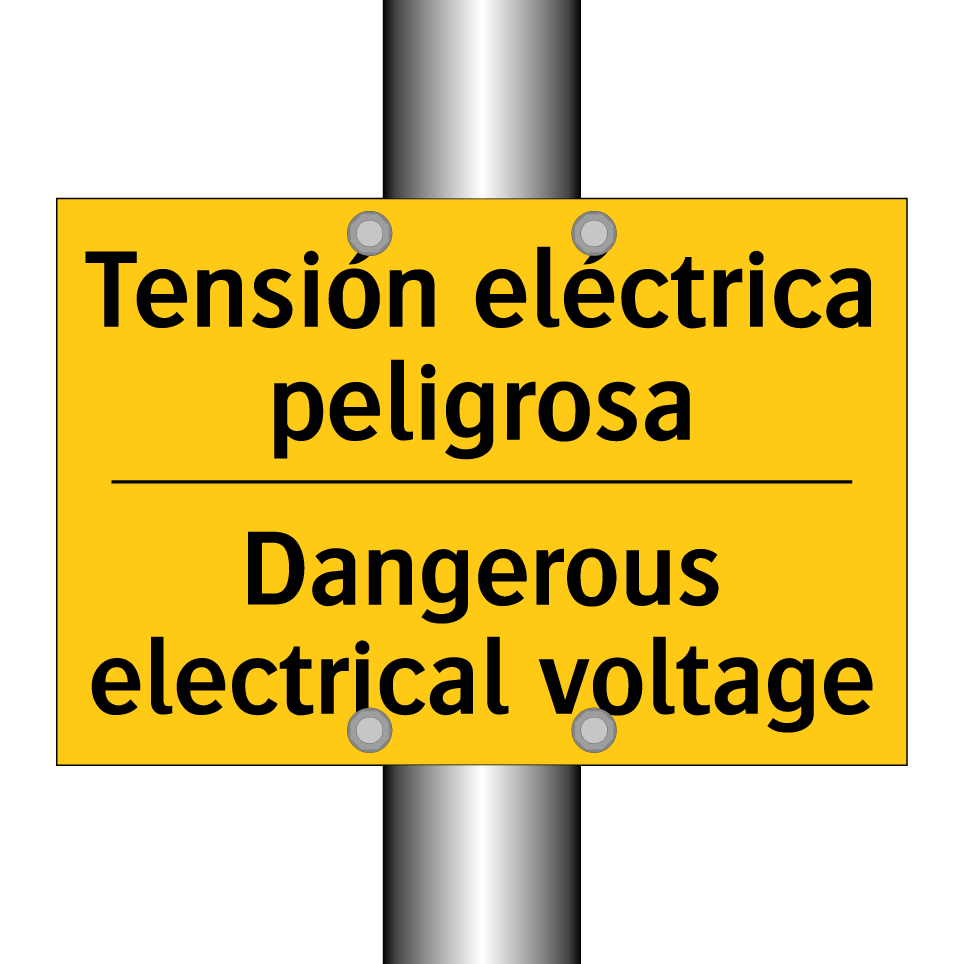 Tensión eléctrica peligrosa - Dangerous electrical voltage