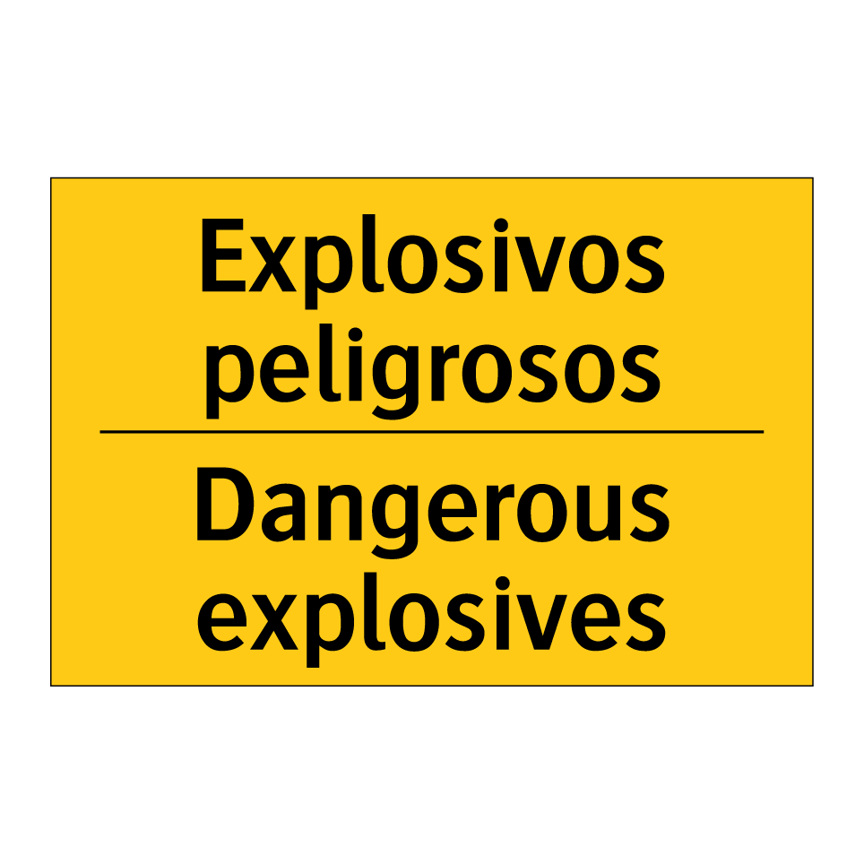 Explosivos peligrosos - Dangerous explosives