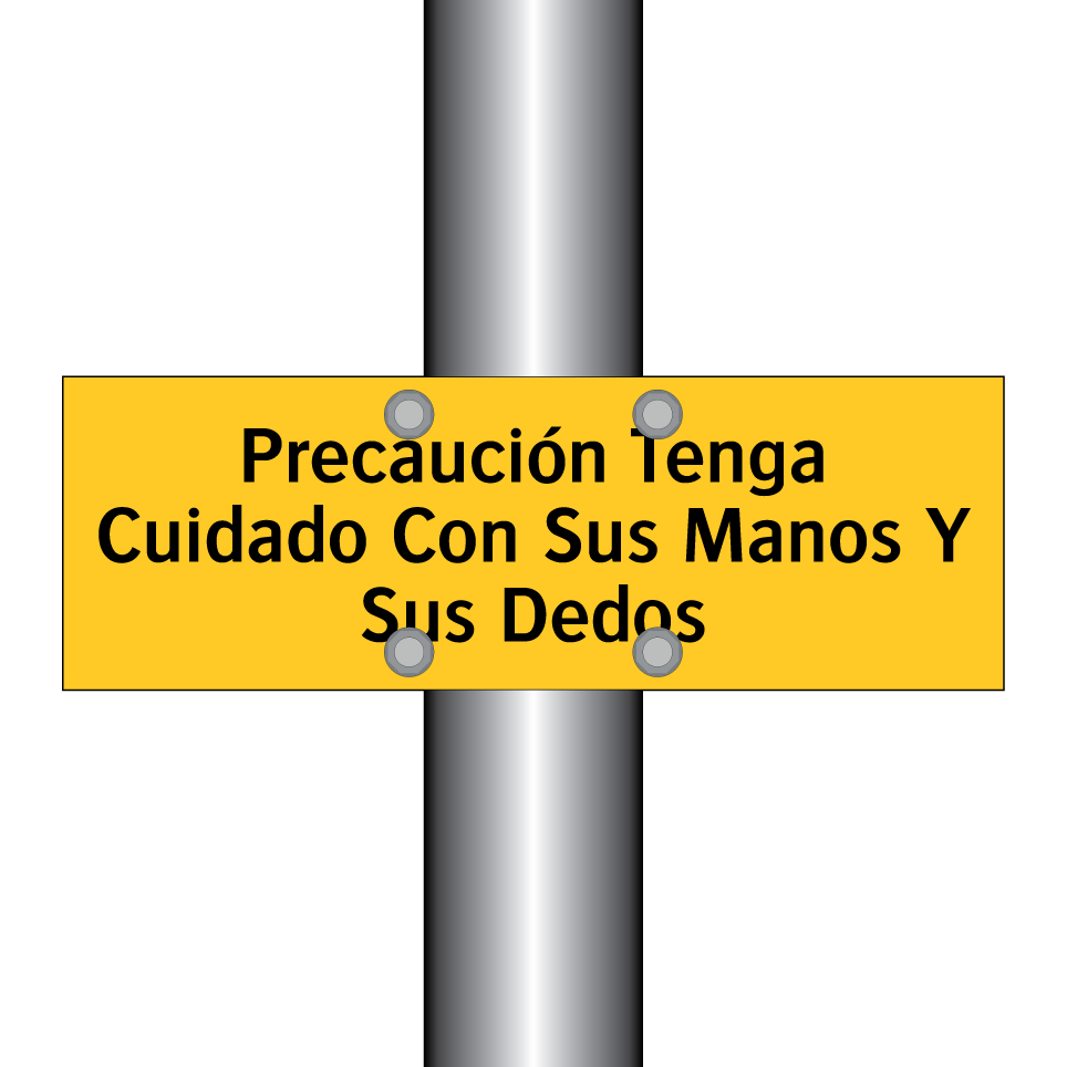 Precaución Tenga Cuidado Con Sus Manos Y Sus Dedos