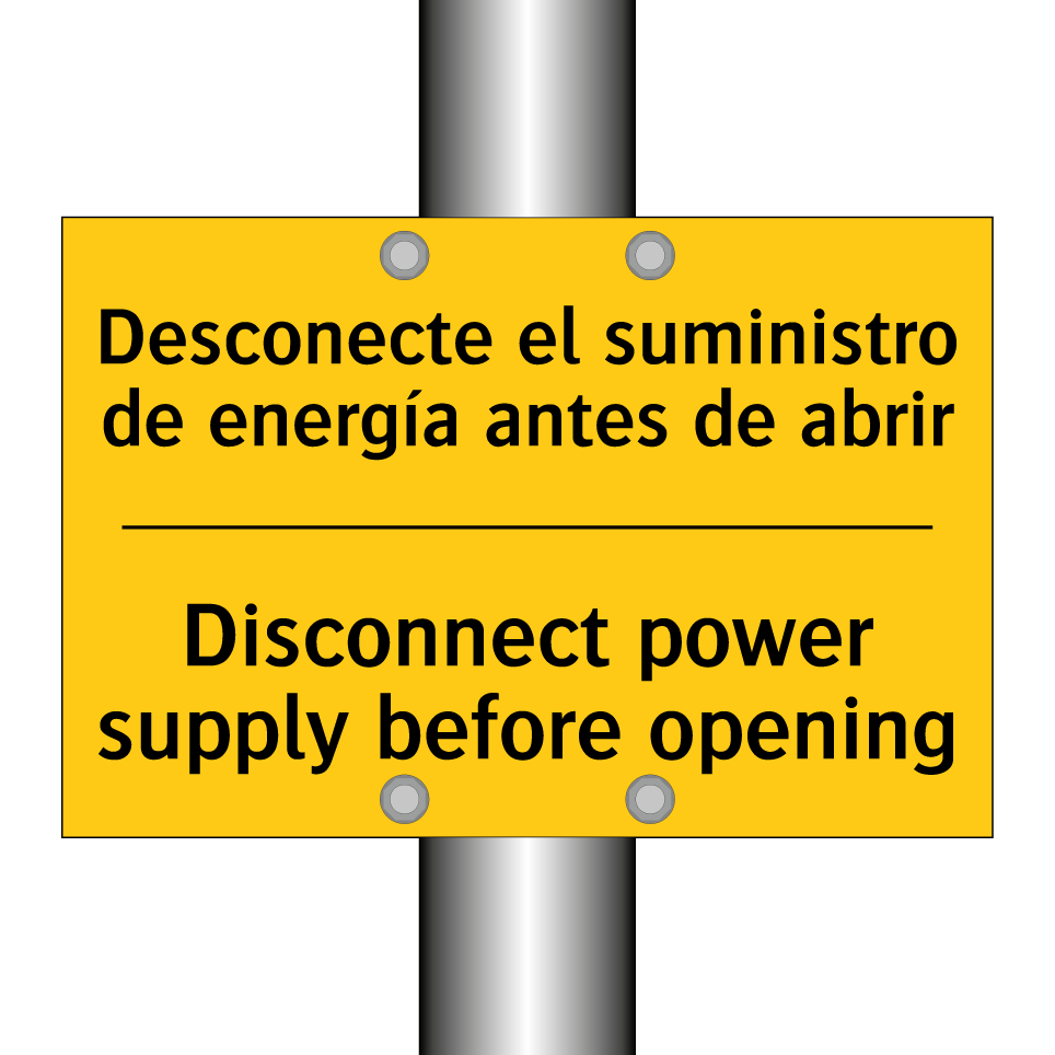 Desconecte el suministro de energía antes de abrir - Disconnect power supply before opening