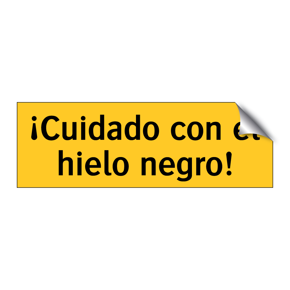 ¡Cuidado con el hielo negro!