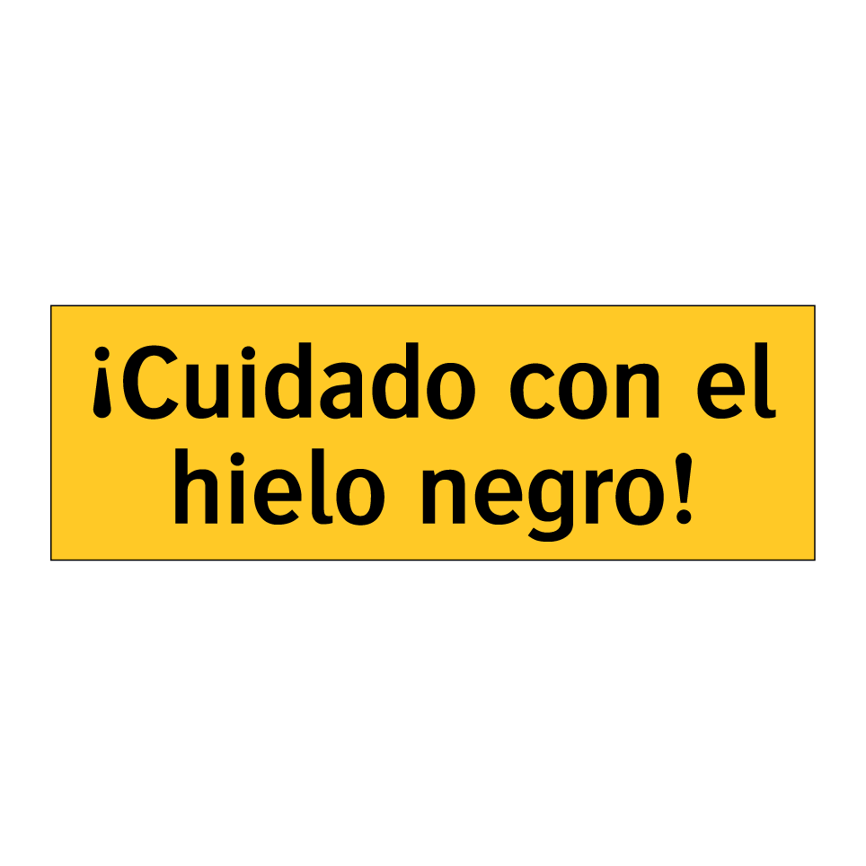 ¡Cuidado con el hielo negro!