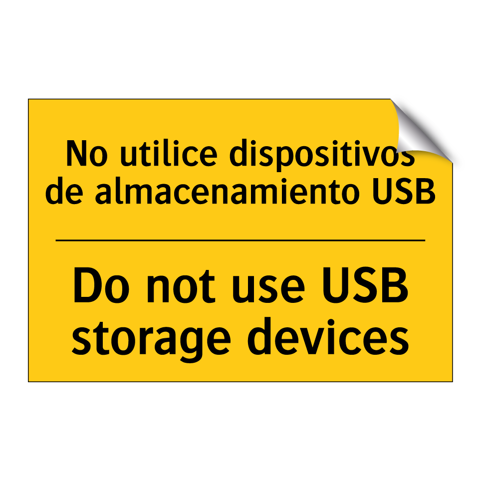 No utilice dispositivos de almacenamiento USB - Do not use USB storage devices