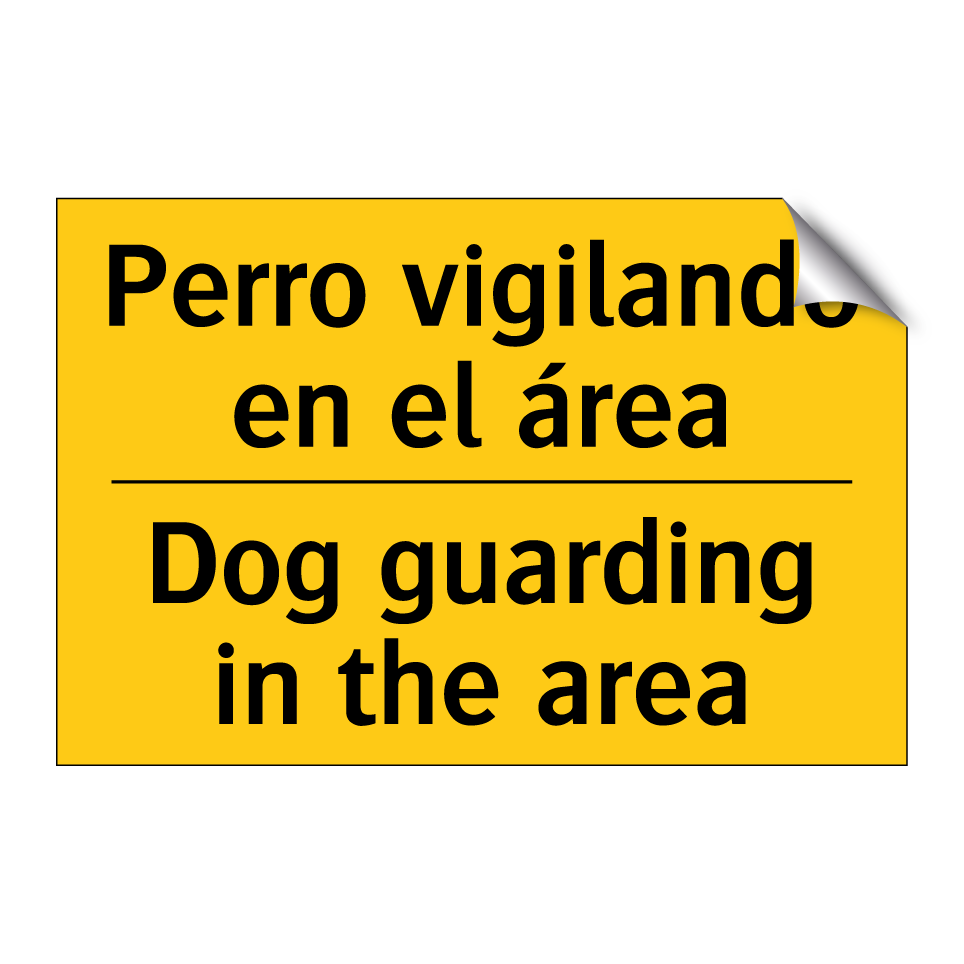 Perro vigilando en el área - Dog guarding in the area
