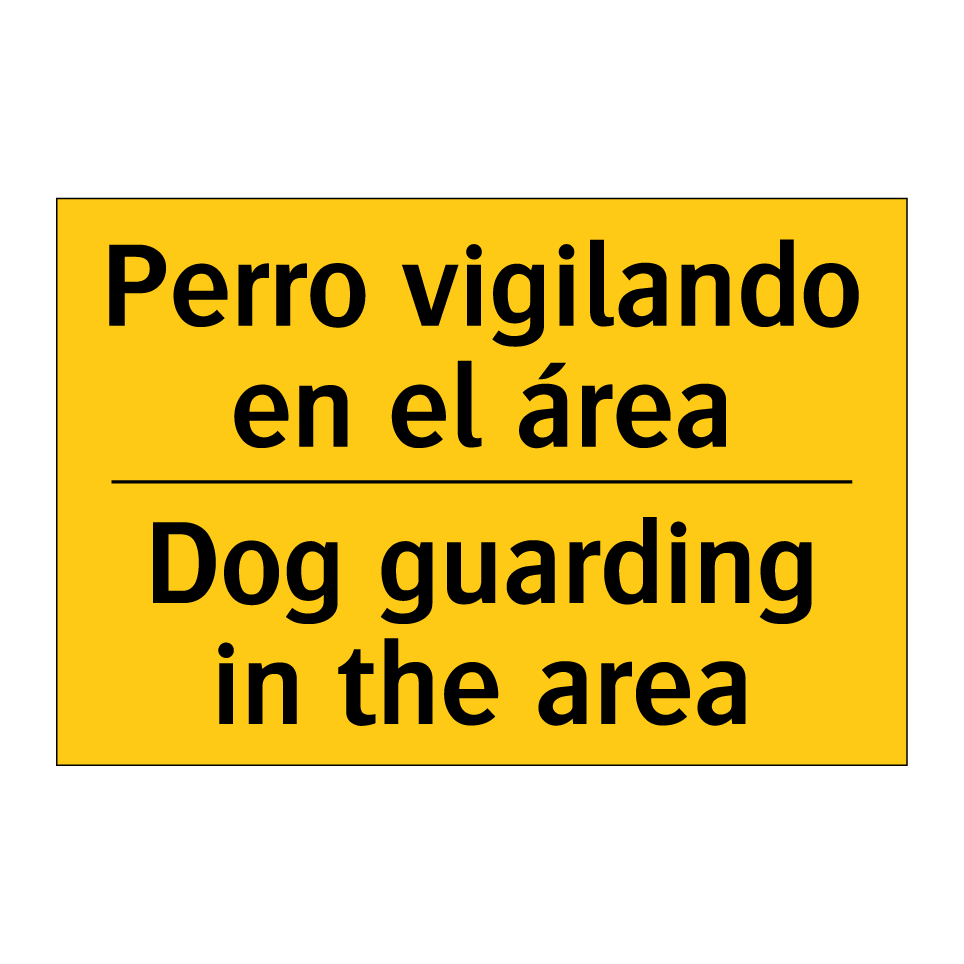 Perro vigilando en el área - Dog guarding in the area