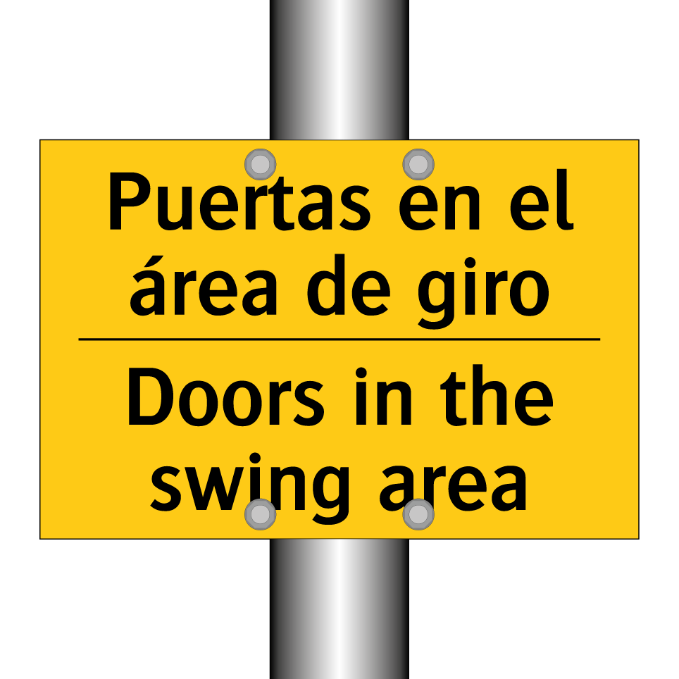 Puertas en el área de giro - Doors in the swing area