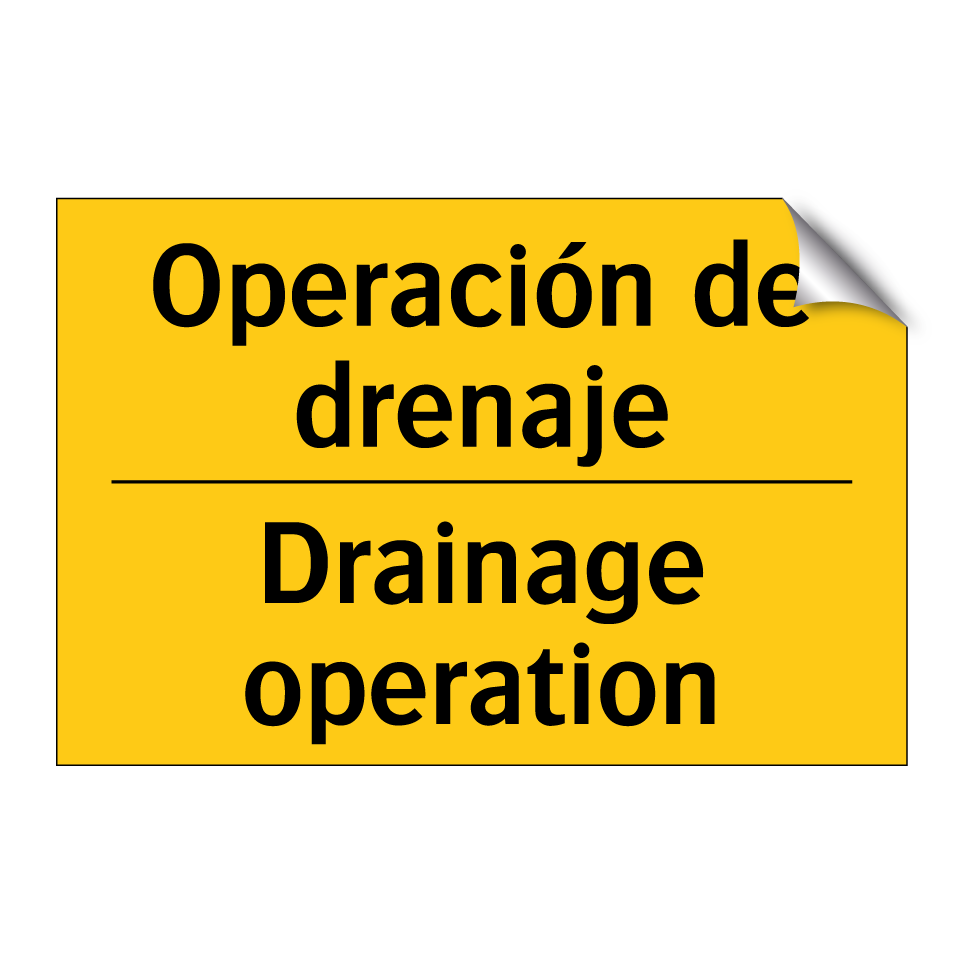 Operación de drenaje - Drainage operation