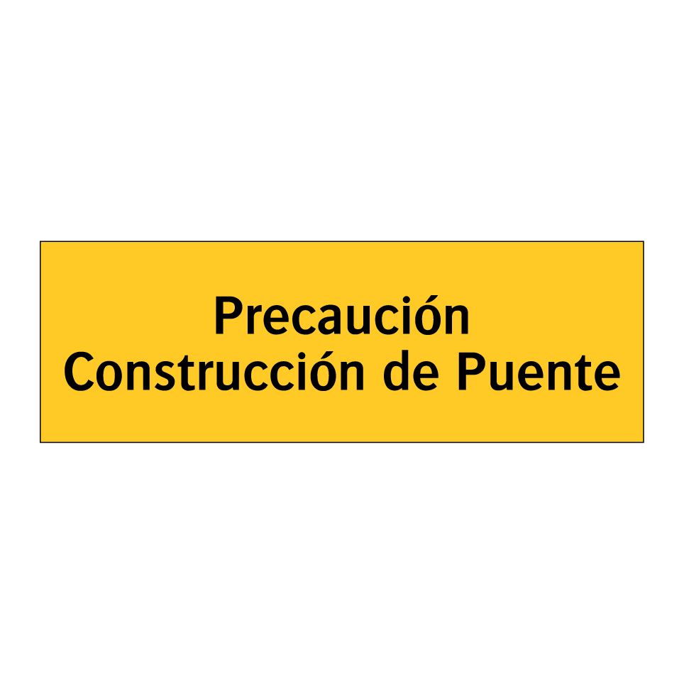Precaución Construcción de Puente