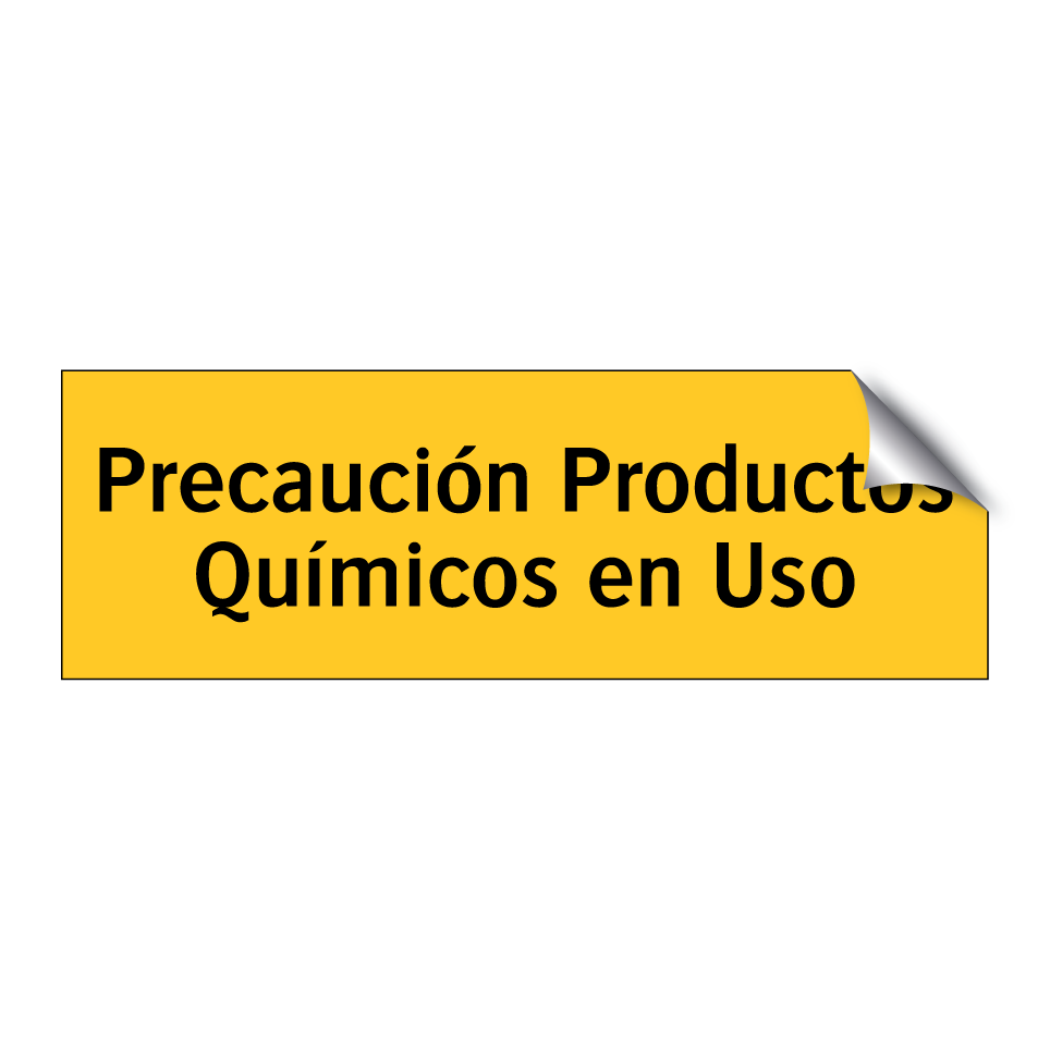 Precaución Productos Químicos en Uso