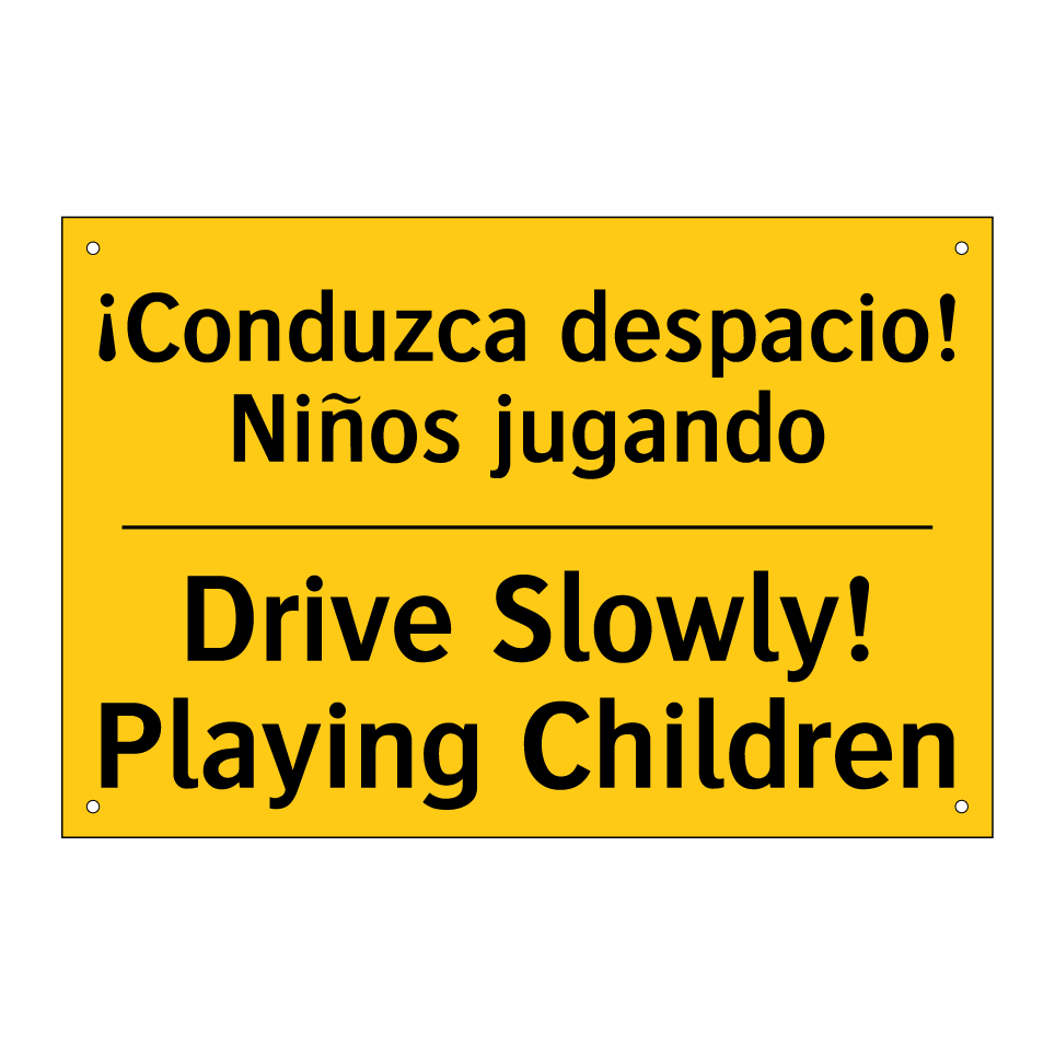 ¡Conduzca despacio! Niños jugando - Drive Slowly! Playing Children