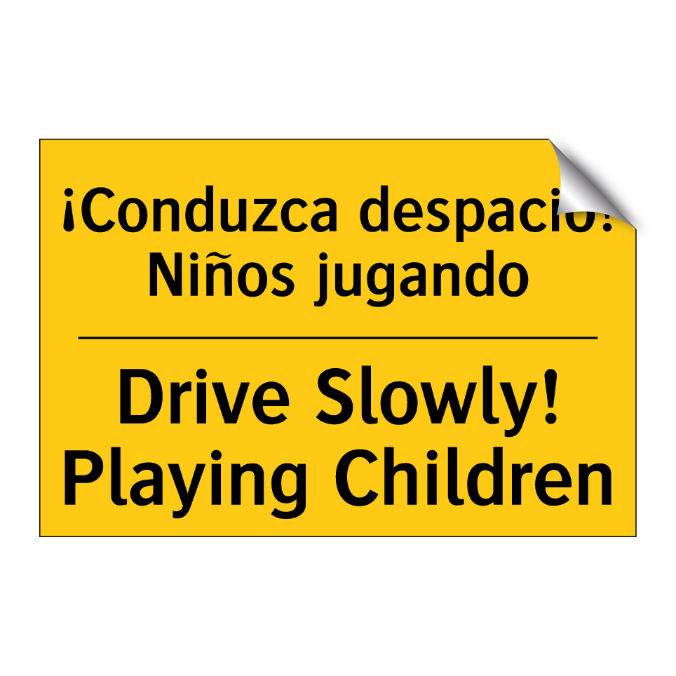 ¡Conduzca despacio! Niños jugando - Drive Slowly! Playing Children