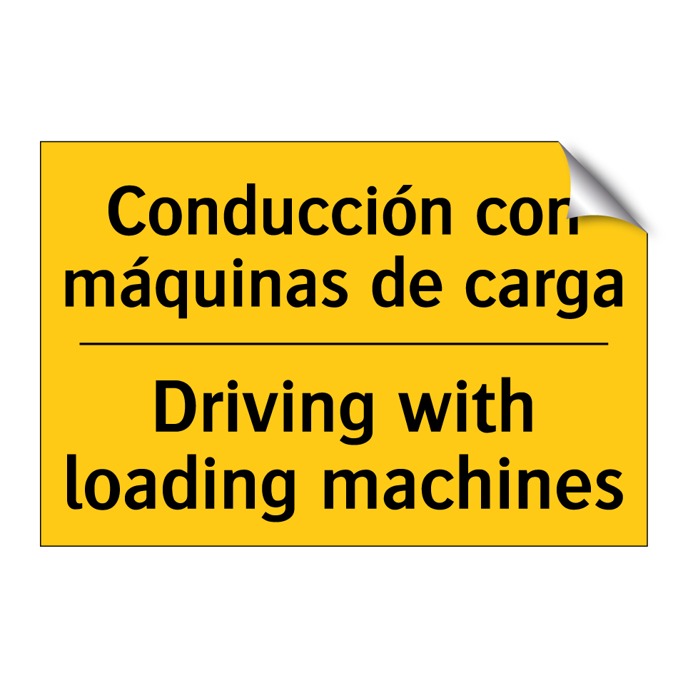 Conducción con máquinas de carga - Driving with loading machines