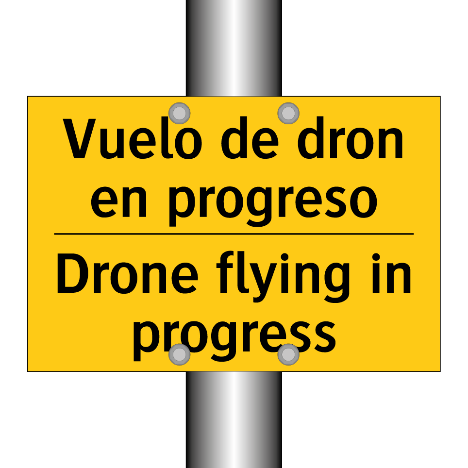 Vuelo de dron en progreso - Drone flying in progress