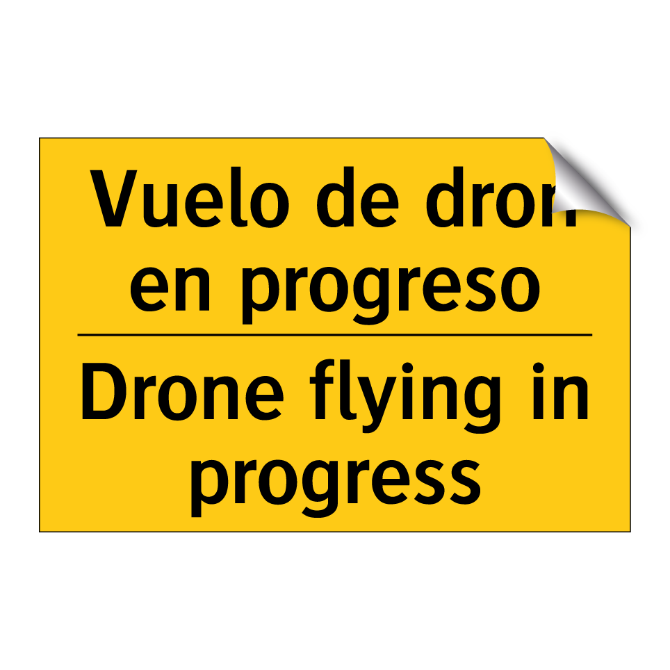 Vuelo de dron en progreso - Drone flying in progress