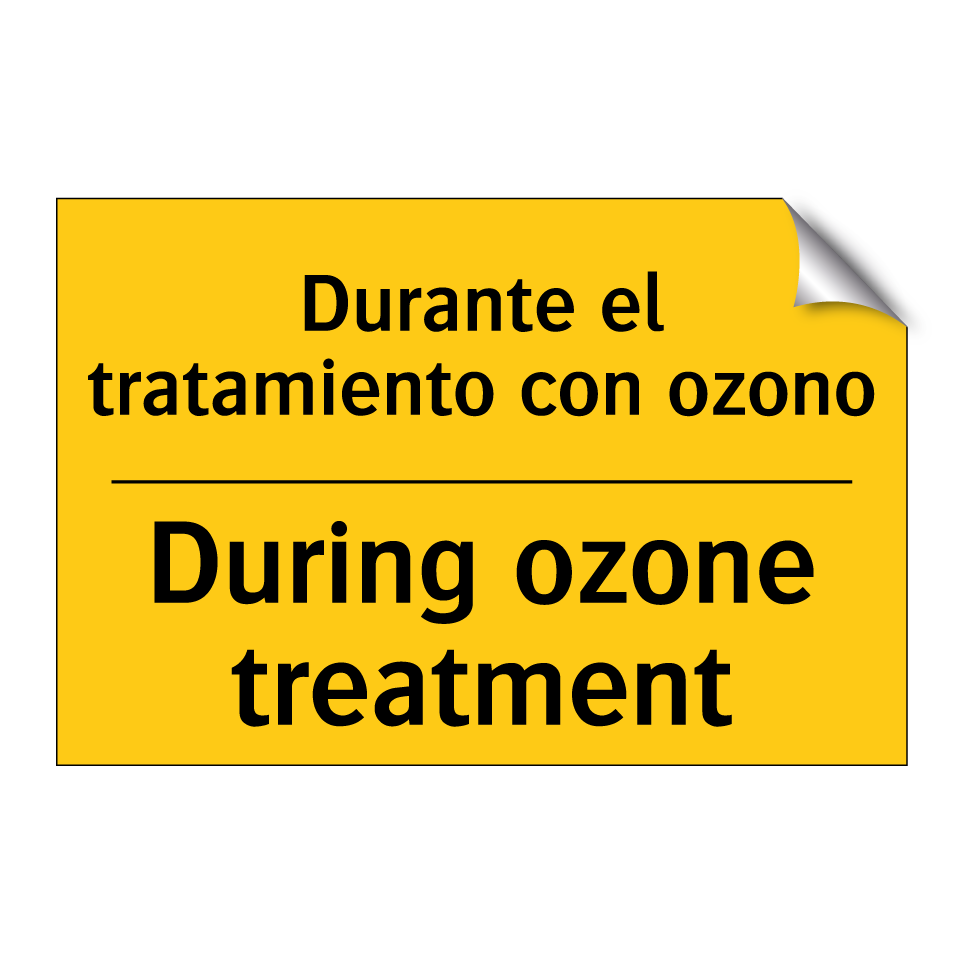 Durante el tratamiento con ozono - During ozone treatment