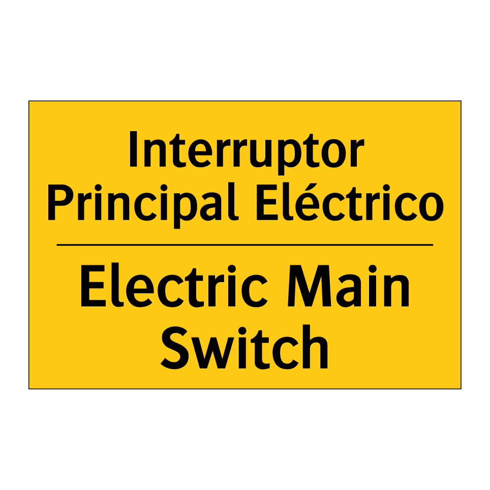 Interruptor Principal Eléctrico - Electric Main Switch