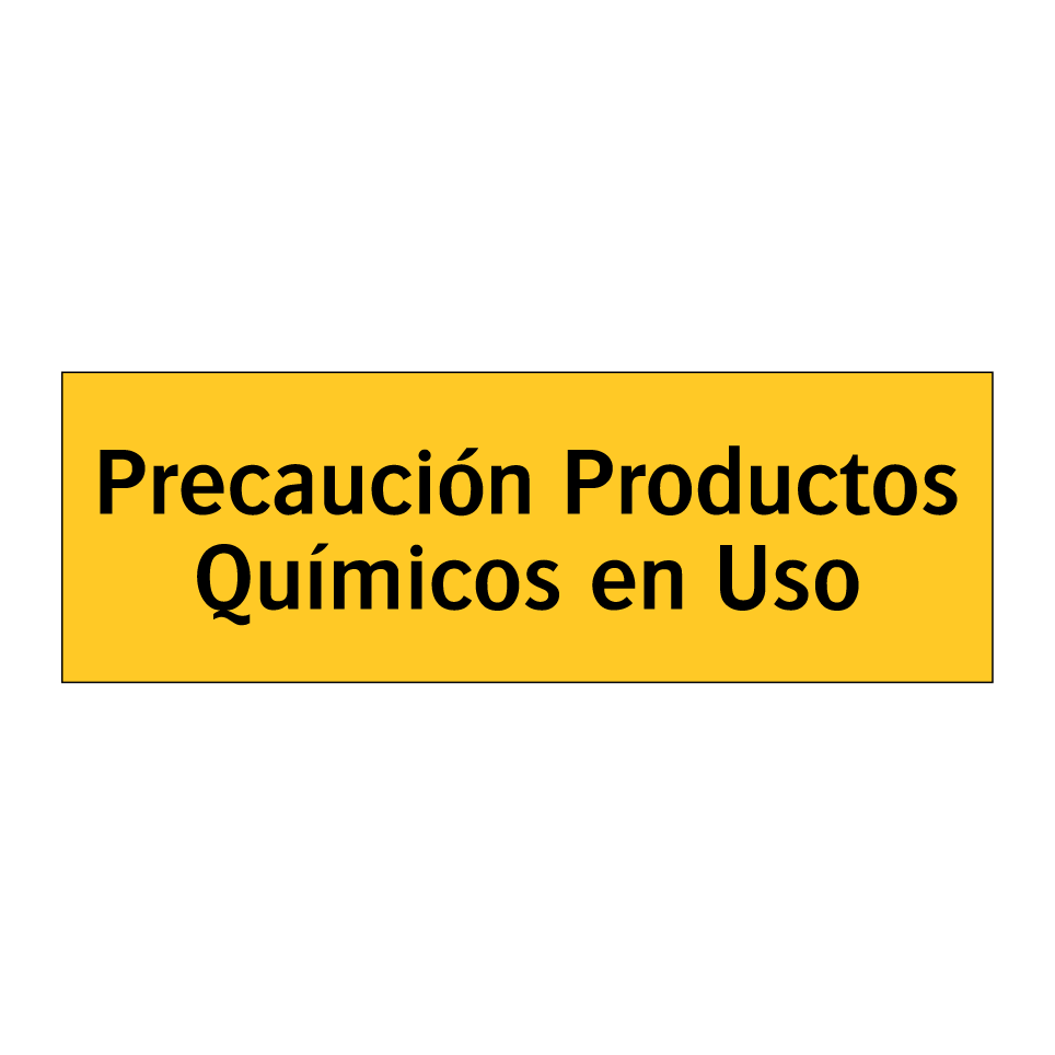 Precaución Productos Químicos en Uso