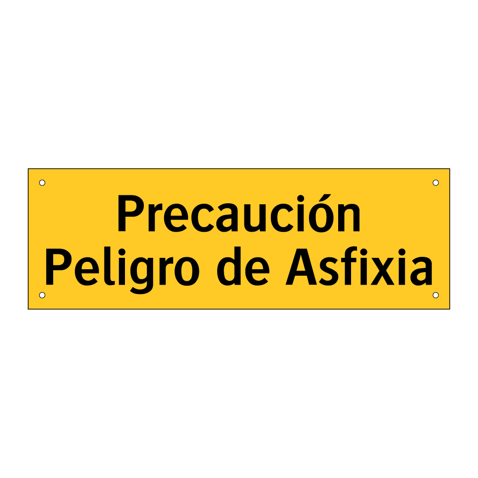 Precaución Peligro de Asfixia