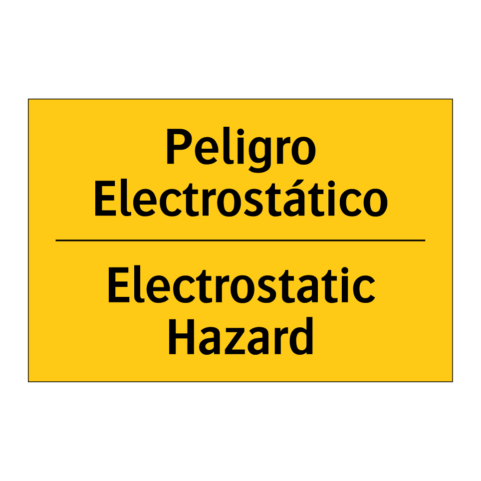 Peligro Electrostático - Electrostatic Hazard