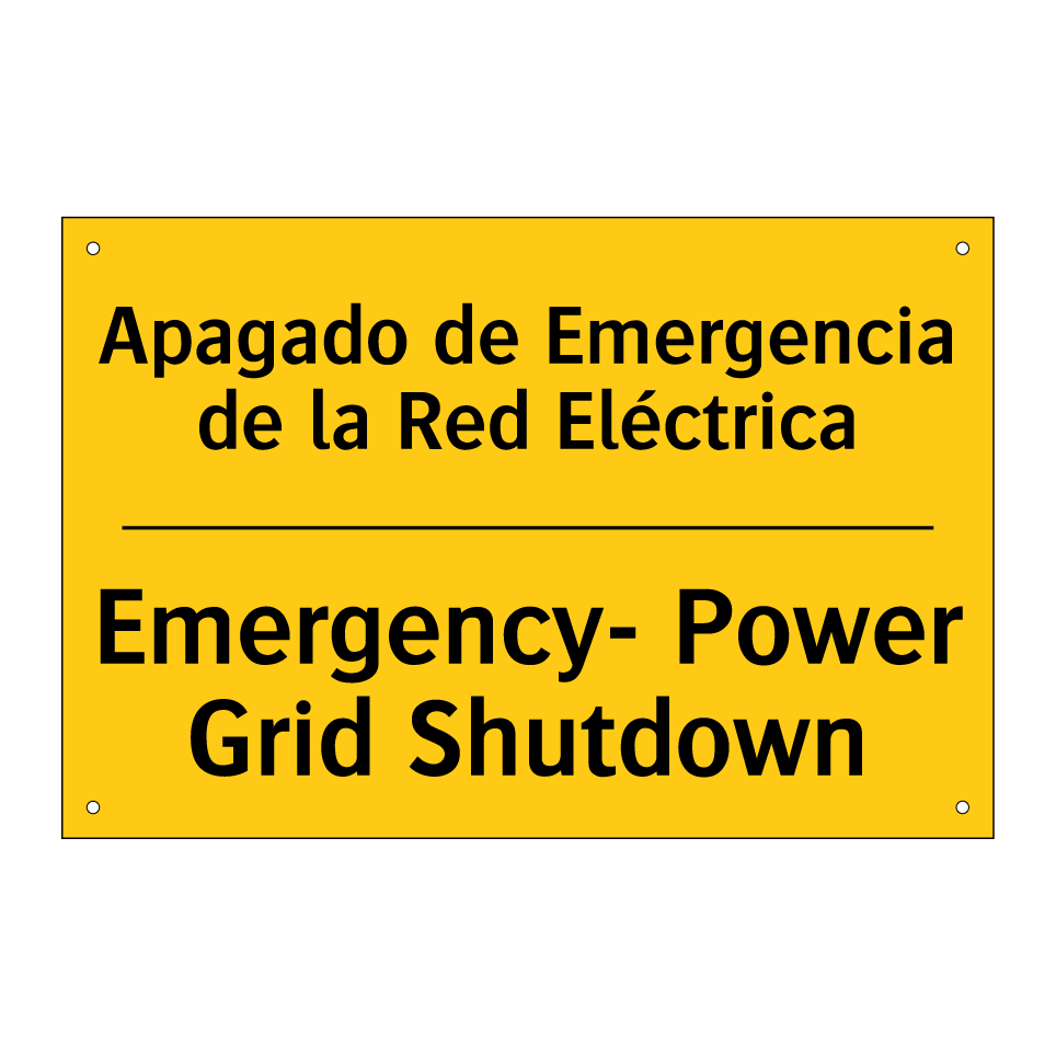 Apagado de Emergencia de la Red Eléctrica - Emergency- Power Grid Shutdown