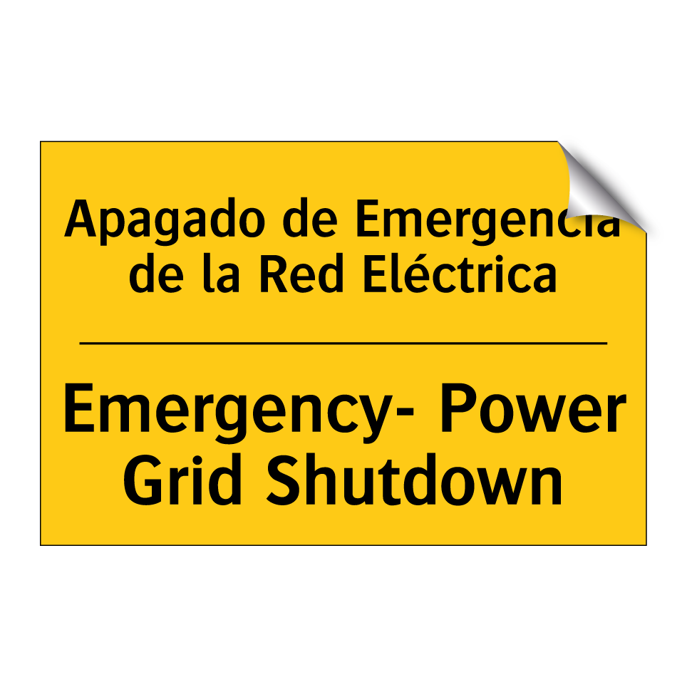 Apagado de Emergencia de la Red Eléctrica - Emergency- Power Grid Shutdown
