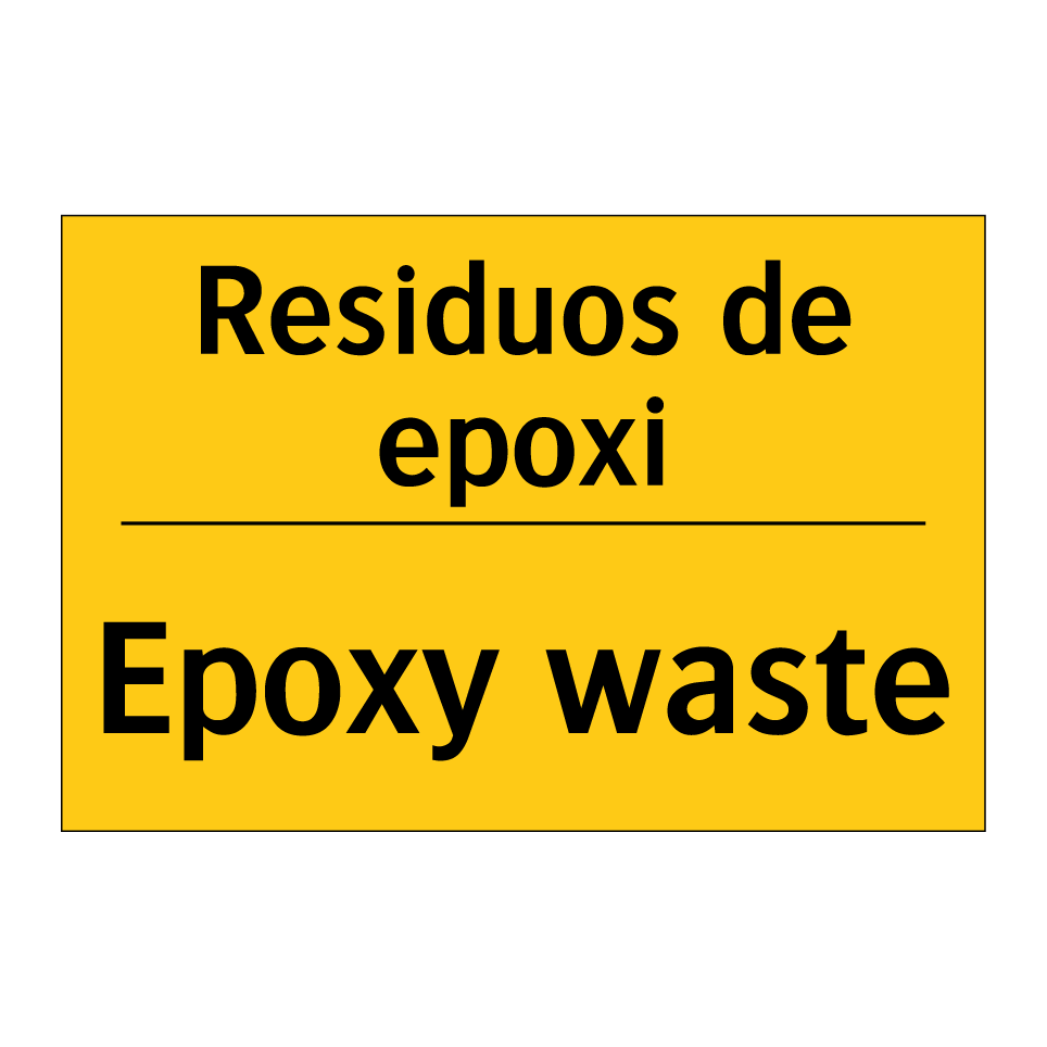 Residuos de epoxi - Epoxy waste