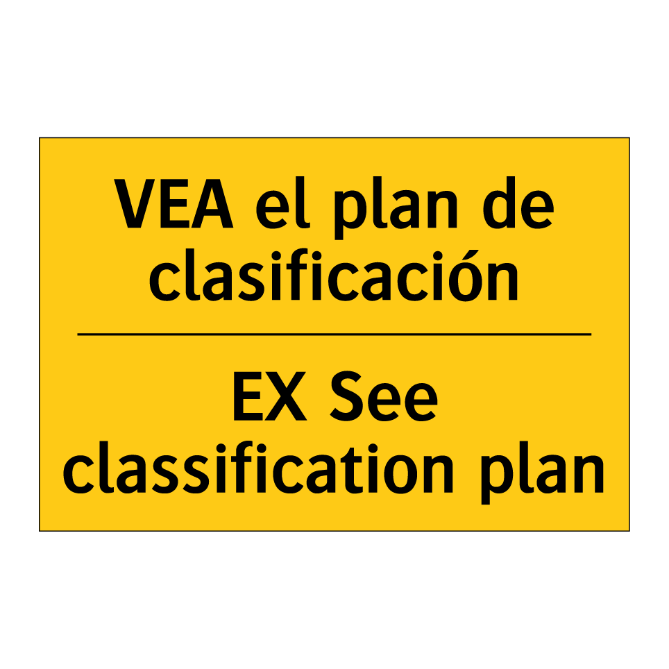 VEA el plan de clasificación - EX See classification plan