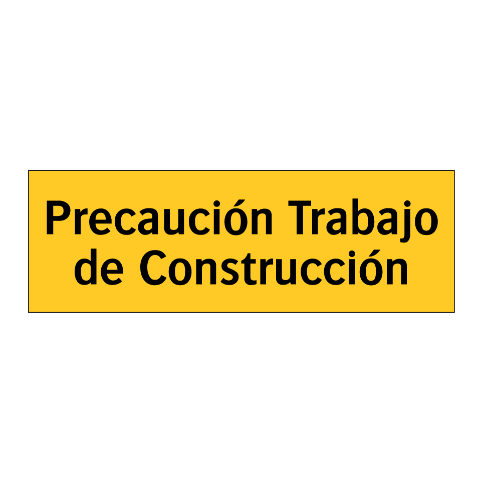 Precaución Trabajo de Construcción